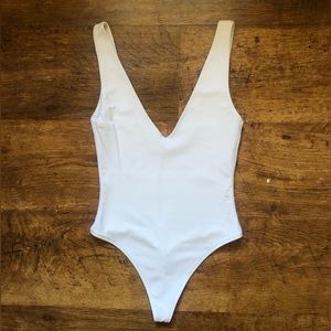 ARITZIA Babaton: Contour Bodysuit Deep V-Neck